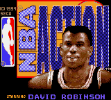 NBA Action Sega Game Gear US box art